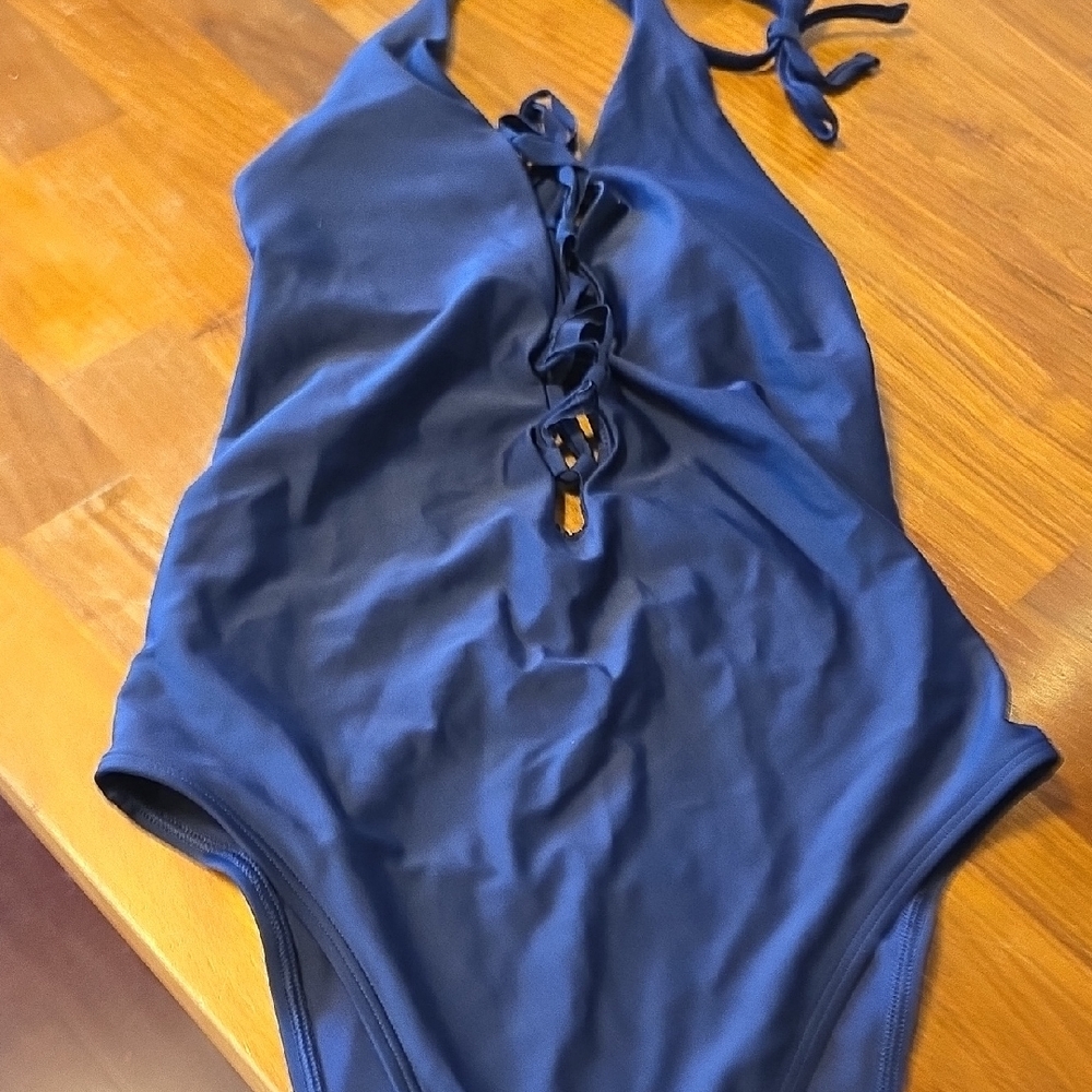 American Eagle Outfitters Navy One Piece Swimsuit